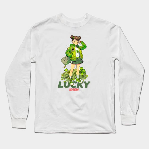 Lucky Irish Long Sleeve T-Shirt by Robbot17